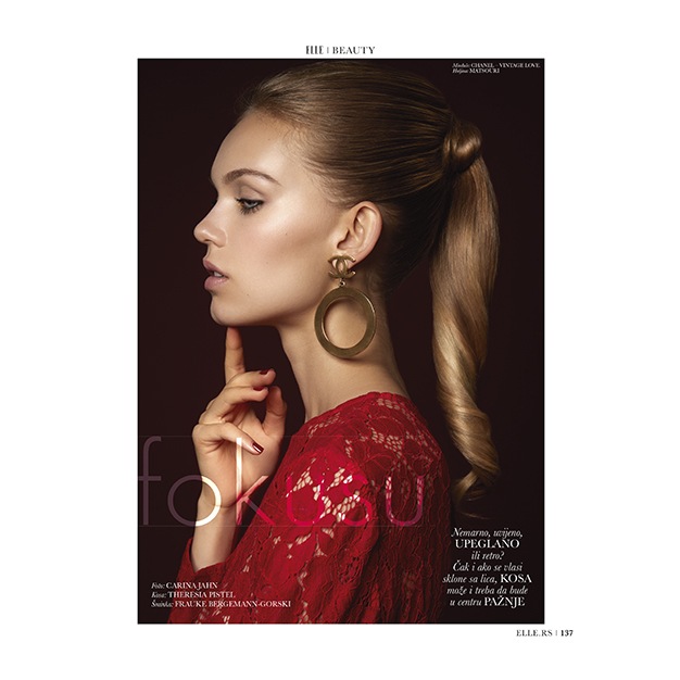 Elle Serbia editorial make-up artist frankfurt carina jahn